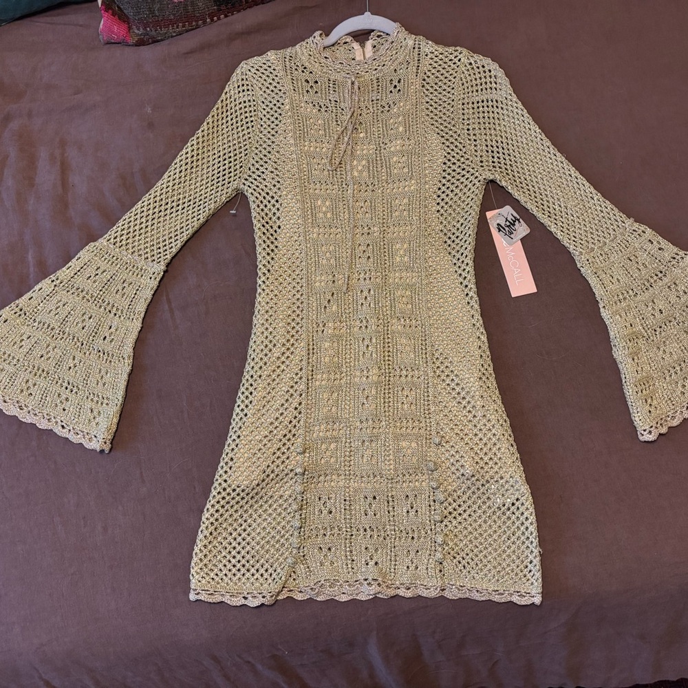 FREE PEOPLE Alice McCall Crochet Mini Dress